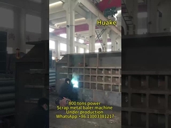পিএলসি কন্ট্রোল ধাতু পুনর্ব্যবহারযোগ্য ব্যালার মেশিন স্বয়ংক্রিয় 800 টন ক্ষমতা 700 * 700mm